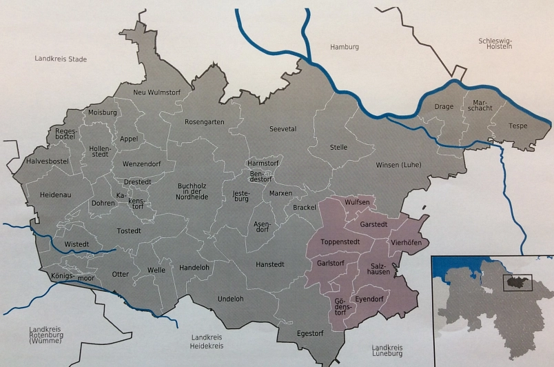 Karte Samtgemeinde © Samtgemeinde Salzhausen