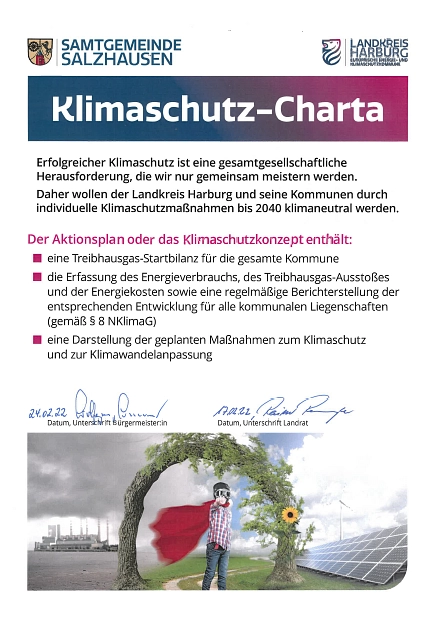 Klimaschutz-Charta © Landkreis Harburg